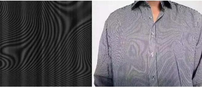 拍攝條紋衣服上出現摩爾紋 拍攝條紋衣服上出現摩爾紋